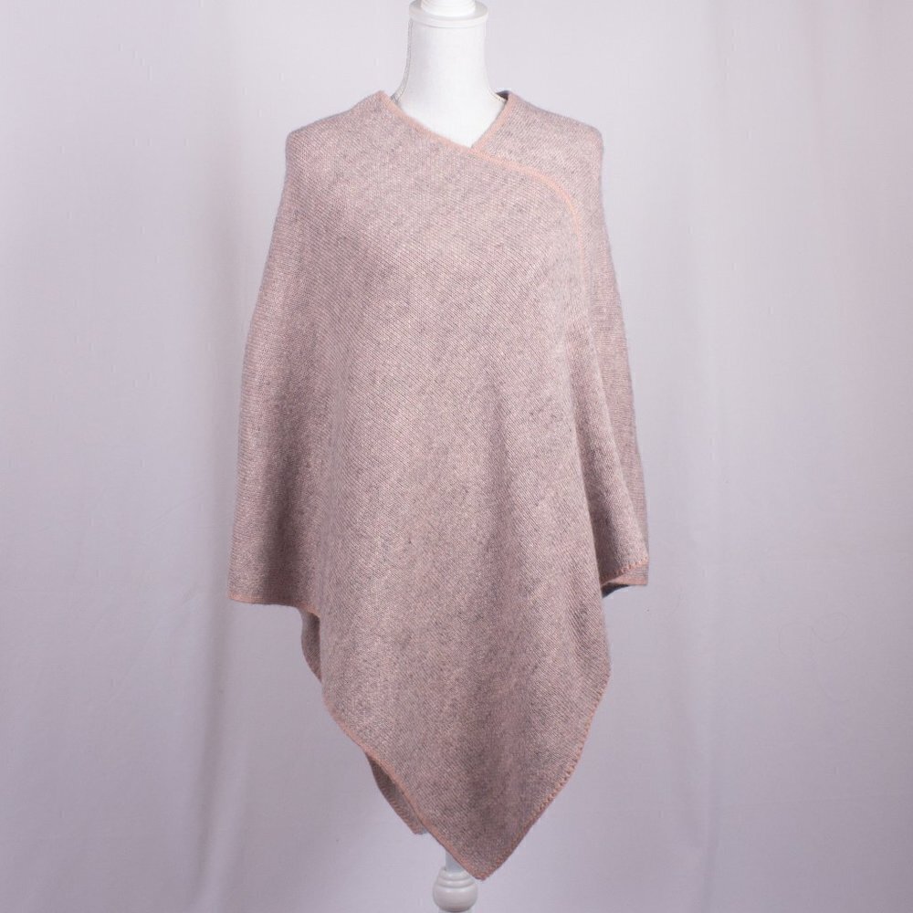 FRATELLI TALLI Asymmetrical Made in Italy Wool / Alpaca Blend Poncho Size OS